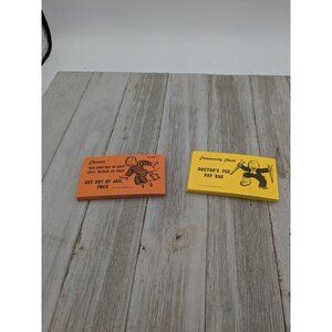 Vintage 1973 Monopoly Replacement Cards Chance Community Chest